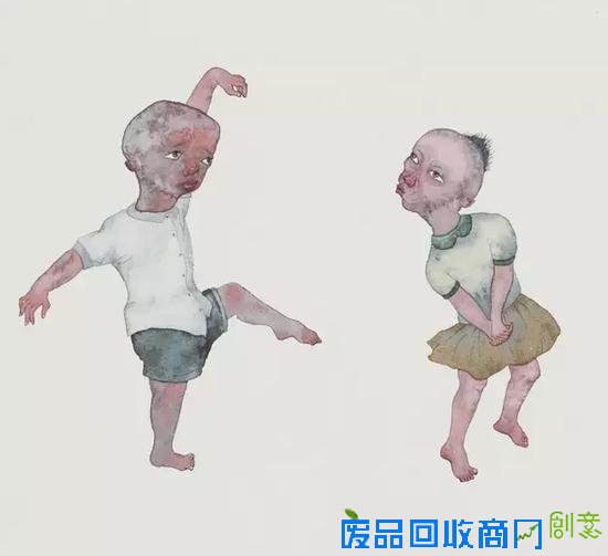 这些画和她一样干净、漂亮又伤感