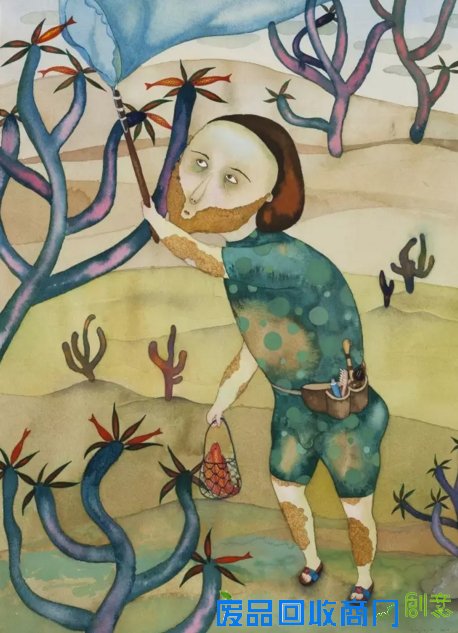 这些画和她一样干净、漂亮又伤感