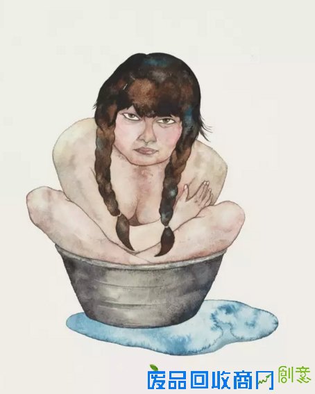 这些画和她一样干净、漂亮又伤感