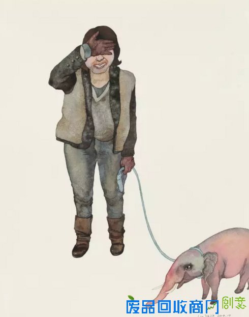 这些画和她一样干净、漂亮又伤感