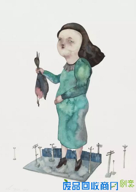 这些画和她一样干净、漂亮又伤感