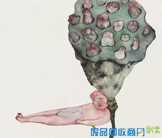 这些画和她一样干净、漂亮又伤感