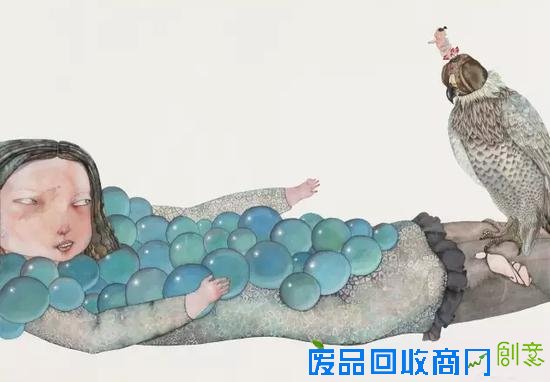 这些画和她一样干净、漂亮又伤感