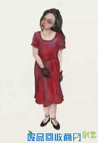 这些画和她一样干净、漂亮又伤感