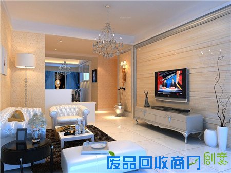 独特电视背景墙装修效果图案例赏析，可爱家装