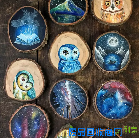 创意|女孩辞职只为画木雕画