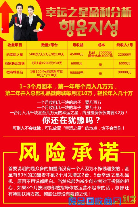 更好的的小本创业项目 当然幸运之星