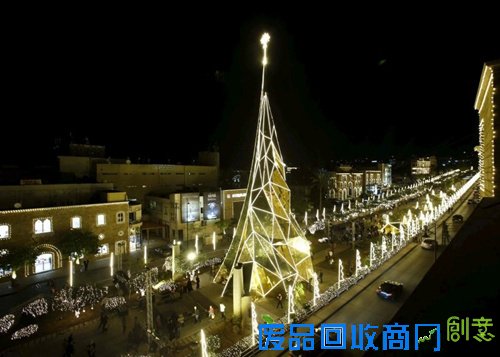 光影梦幻创意无限 看全球最美的那些圣诞树(图)