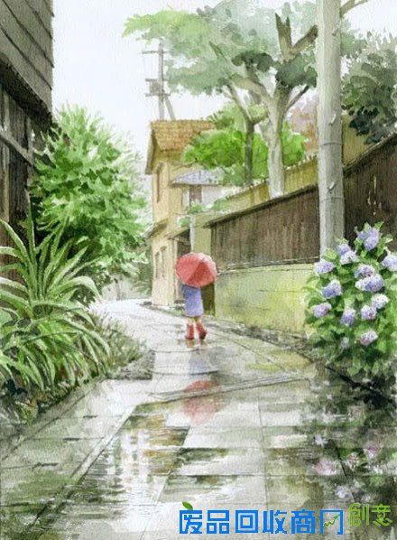 唯美插画 动漫卡通风景美图