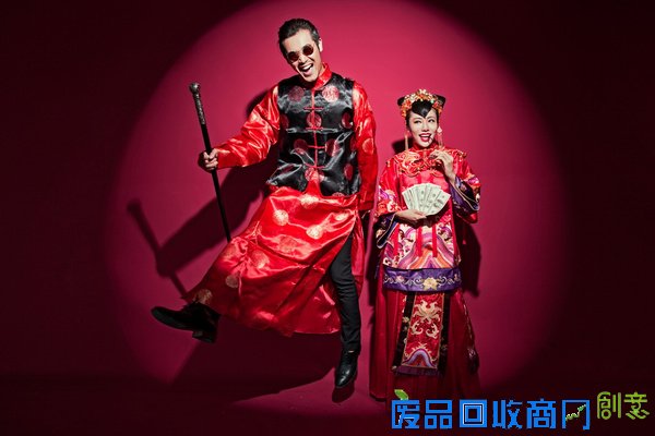 中式传统婚纱照