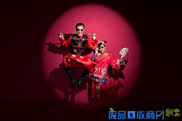 中式传统婚纱照