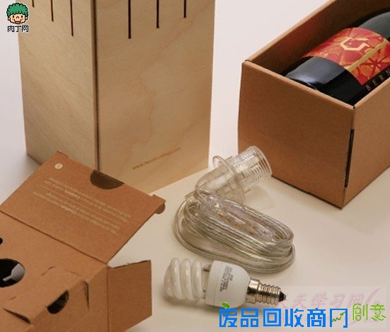 红酒盒创意台灯