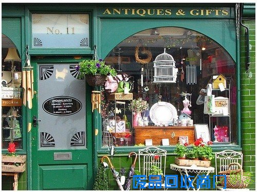 街头拐角的浪漫小咖啡店 高清唯美摄影