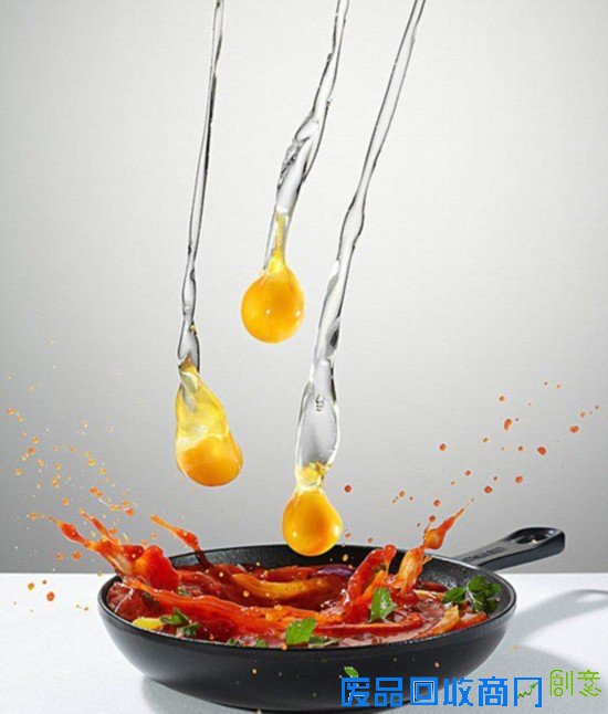 英摄影师拍飞行的食物 颠覆视觉效果