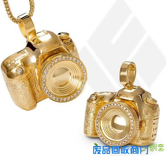 黄金镶钻吊坠：美摄影师花重金定制佳能5D3