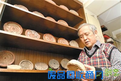 稍有空闲孙双才就会沉浸在秦砖汉瓦的世界里