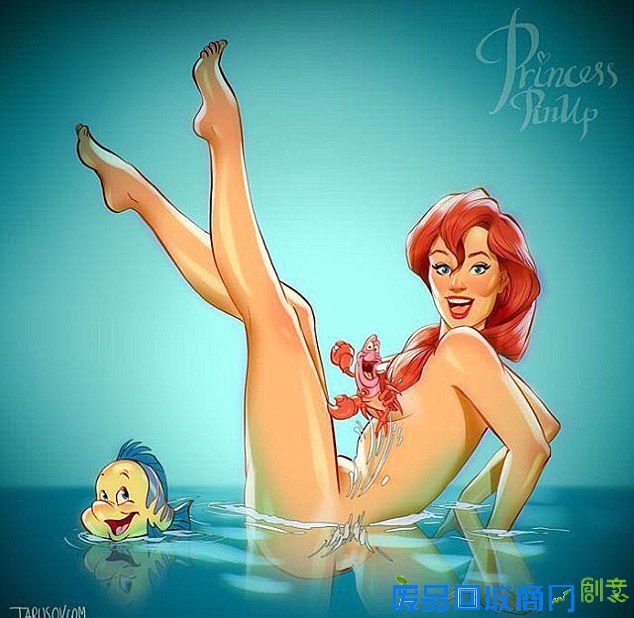 当可爱迪斯尼公主变成性感风情女郎(组图)