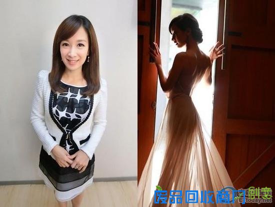 廖廷娟17日上传自己的婚纱照，透光拍摄下，让曼妙身材完全显现