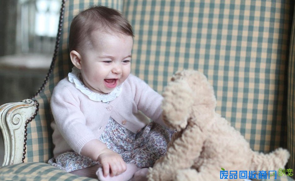 英王室夏洛特小公举七个月 可爱粉嫩与哥哥比萌（图）