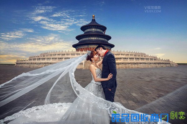 北京婚纱摄影,天坛婚纱照V视觉浓浓中国风
