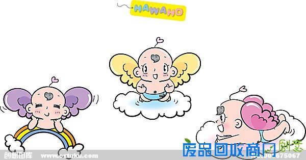 可爱的 小天使 动漫图书 可爱的小天使矢量素材