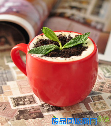 生活来点创意 学做盆栽鸳鸯奶茶
