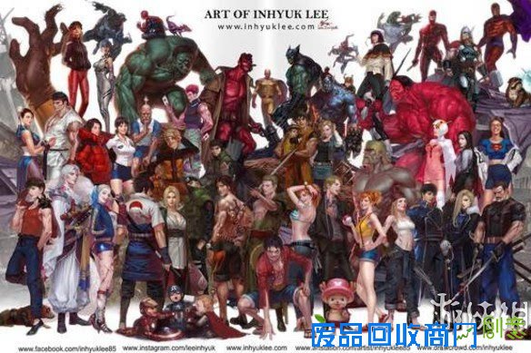 画师绘制真人写实风动漫角色 多了不少帅气与性感