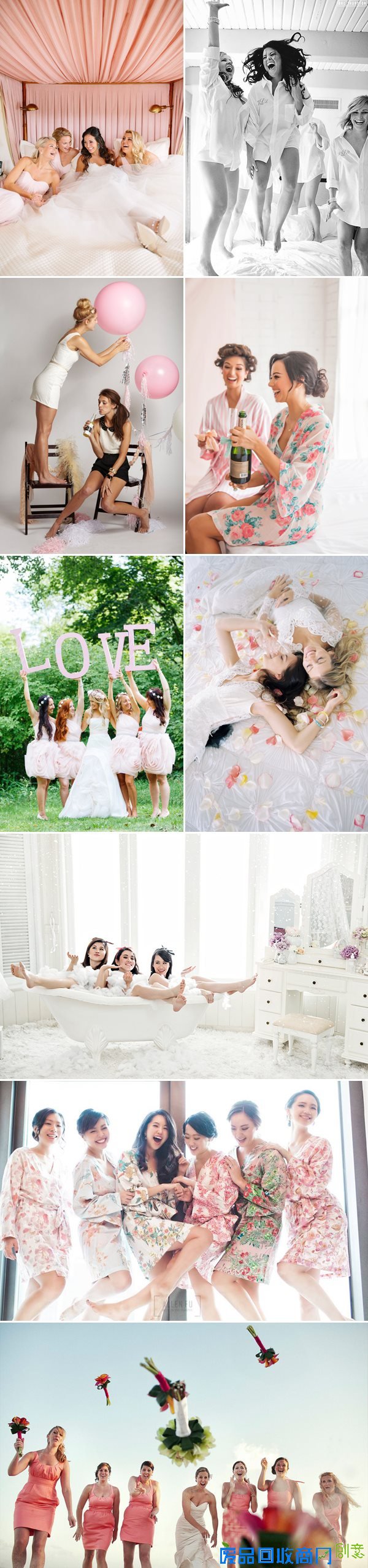 让你和闺蜜婚礼当天嗨翻天的伴娘婚纱照