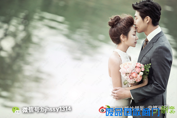 韩式婚纱照;拍韩式唯美婚纱照亲吻与拥抱技巧