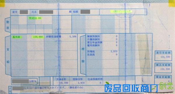 日本动画师自曝第一次的工资条(图)
