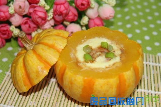 南瓜蒸蛋羹