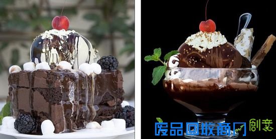 在这两道甜点中你是否能发现模特们的身影？