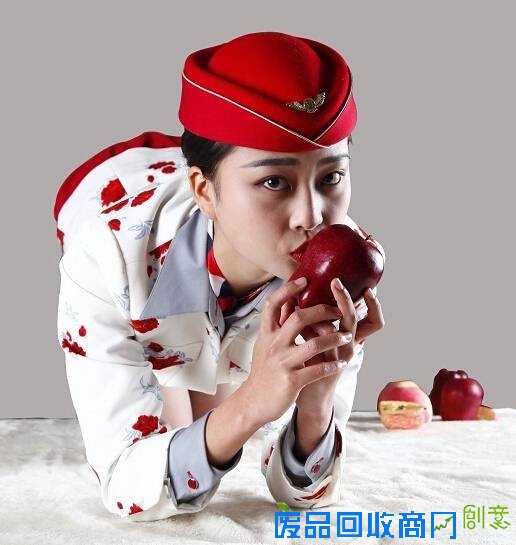 空姐卖带吻苹果