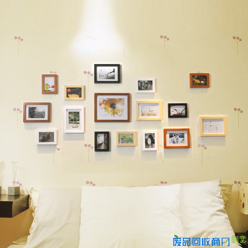 homony和睦里时光花园实木照片墙清新怀旧装饰画相框创意组合包邮