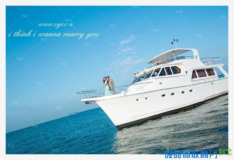 三亚VGI婚纱摄影游艇婚纱照最吸引眼球