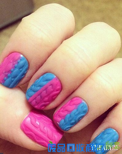 【图】超夯毛衣美甲图片 将温暖“穿”上手