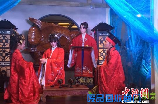 兰州上演汉文化生活情景剧吁民众重拾传统礼仪（图）
