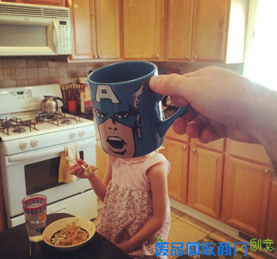 错位摄影!瞬间让萌娃秒变卡通英雄