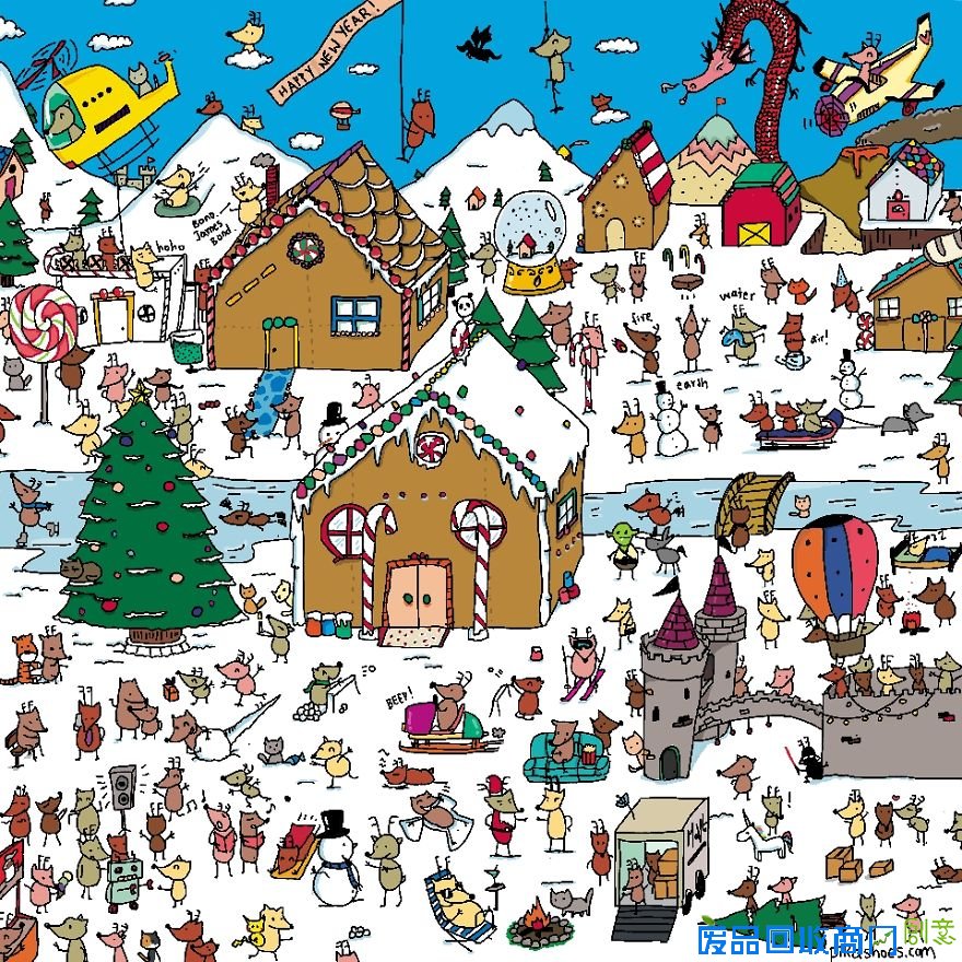 “找熊猫”游戏的始祖现身？视觉幻象图让你看瞎眼组图