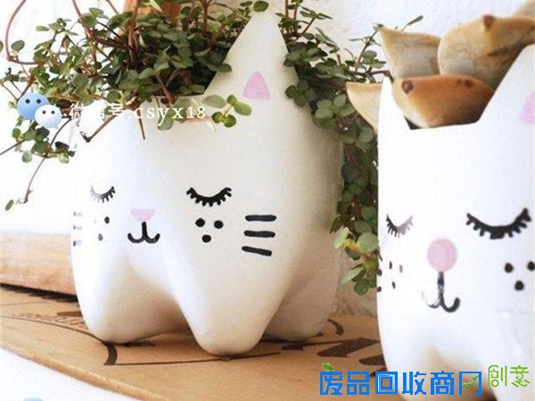 带小朋友一起用饮料瓶diy小花盆,把春天留在屋里