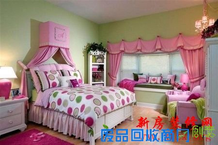 卧室装修效果图 18个少女闺房的经典装修时尚又个性