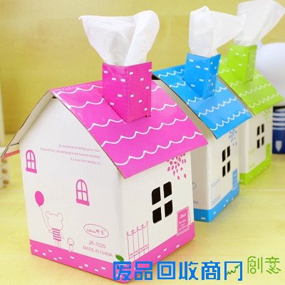 儿童手工制作纸盒小房子DIY图片大全◆肉丁儿童网