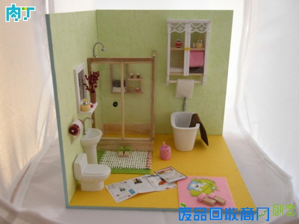 儿童手工制作纸盒小房子DIY图片大全◆肉丁儿童网