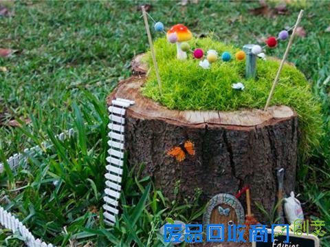 23个老树桩手工制作的美丽花盆,方法很简单
