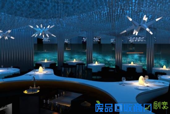 马尔代夫水中餐厅