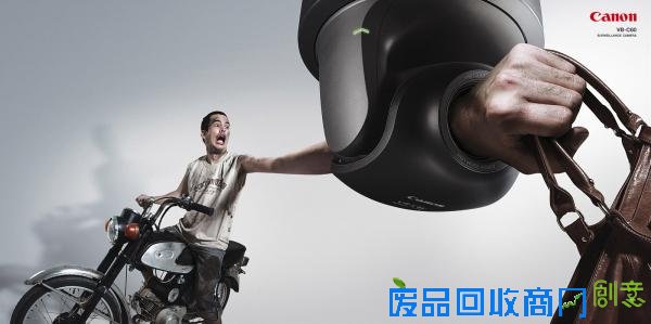  佳能监控摄像头广告