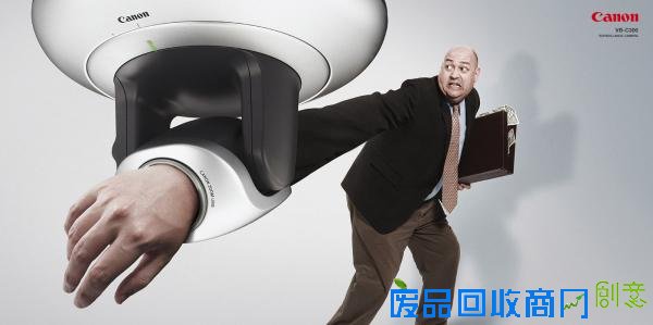  佳能监控摄像头广告