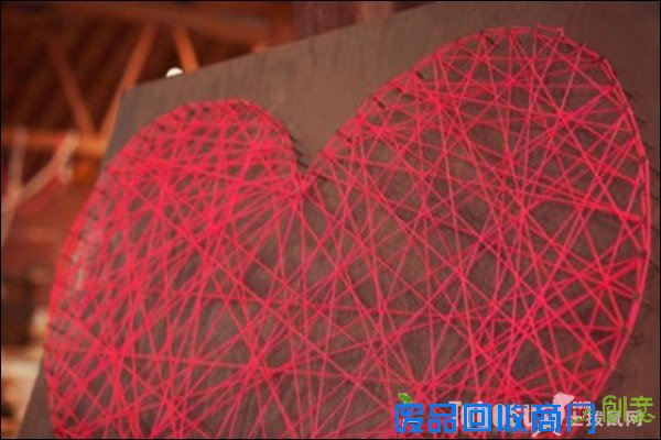 制作家居小饰品 旧毛线创意手工制作时尚家居心形装饰品