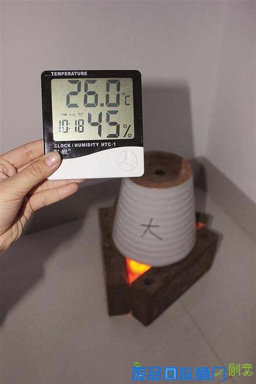 蜡烛+花盆自制取暖神器 40分钟升温12.5℃