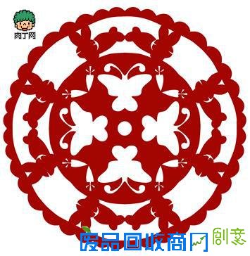 102202 团花窗花剪纸素材与窗花图案【剪纸图案大全】